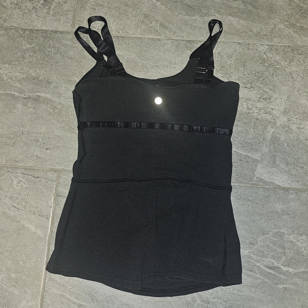 Lululemon Black Double Lined Adjustable Strap Spo… - image 2